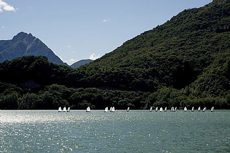 Mini Yacht race at Cavazzo lake